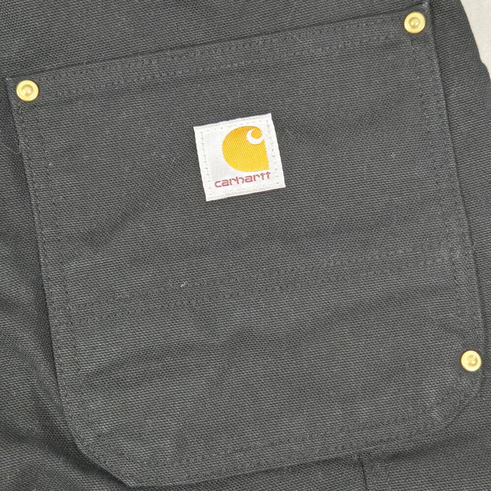 VTG Carhartt Black Double Knee Carpenter Pants Original Loose Fit USA 33x32 NEW - Picture 11 of 15